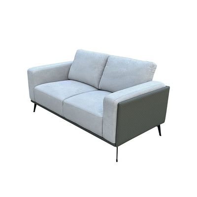 فيستا - أريكة قماشية بمقعدين - رمادي دافئ/رمادي داكن